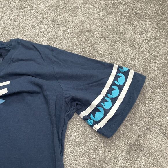 Disney Stitch Graphic T-Shirt Juniors XXL Blue Crew Neck Short Sleeve Cotton Tee - Picture 9 of 11